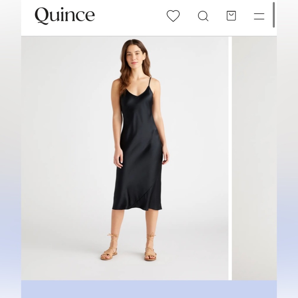 100% silk slip dress